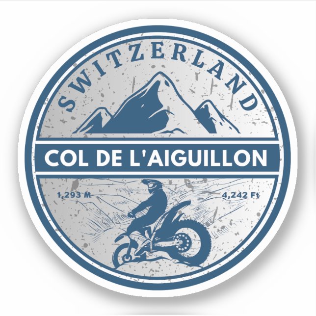  Col de l'Aiguillon swiss alps motorcycle gifts (Front)