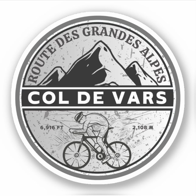 Col de Vars french Alpes bicycle tour (Front)