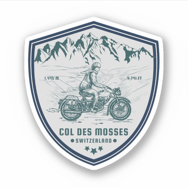 Col des Mosses swiss–alps motorcycle tour (Front)