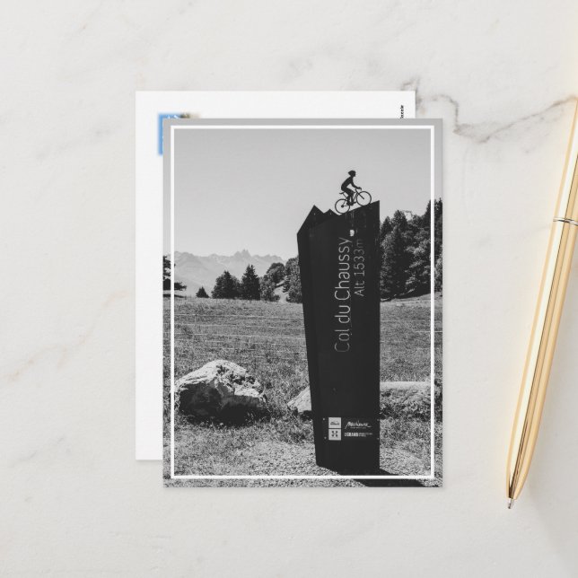 Col du Chaussy, Montvernier, France Holiday Postcard (Front/Back In Situ)