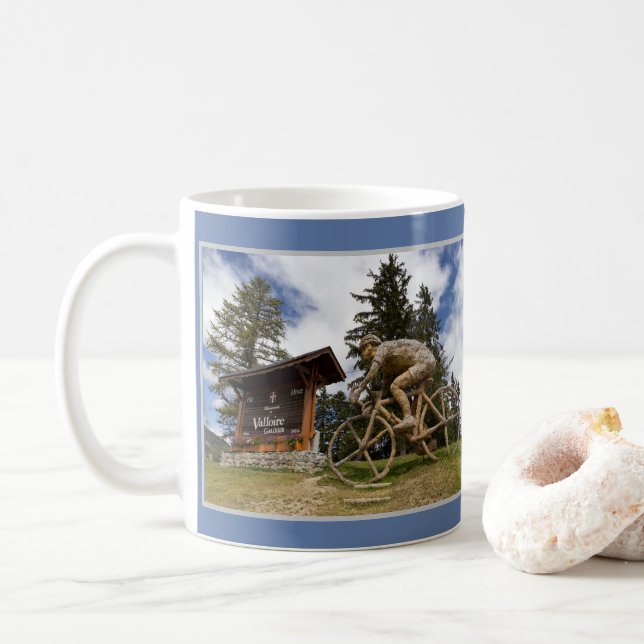 Col du Télégraphe, Valloire, France Coffee Mug (With Donut)