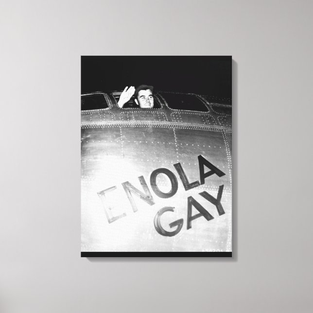 Col. Paul W. Tibbets, Jr., pilot_War Image Canvas Print (Front)