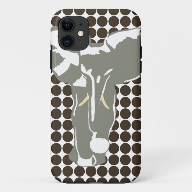 Cola Safari Dot with Pop Art Elephant Case-Mate iPhone Case (Back)