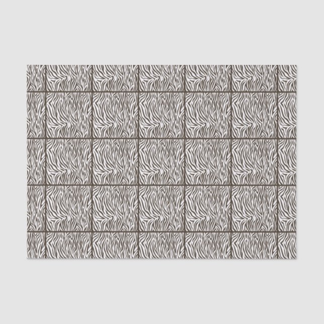 Cola Safari Zebra, tiled design Tissue Paper (Front)