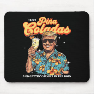 Coladas Donald Trump Summer Vacation Hawaii Beach Mouse Mat