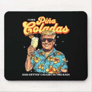 Coladas Donald Trump Summer Vacation Hawaii Beach Mouse Mat