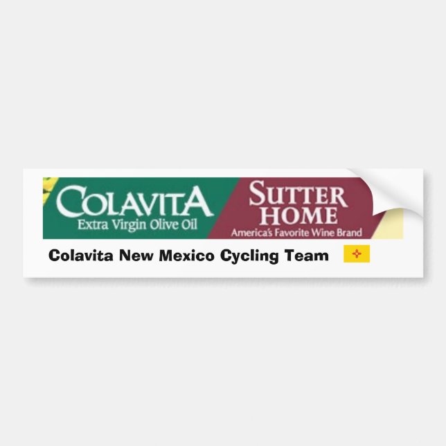 Colavita New Mexico Cycling Team Bumper Sticker (Front)