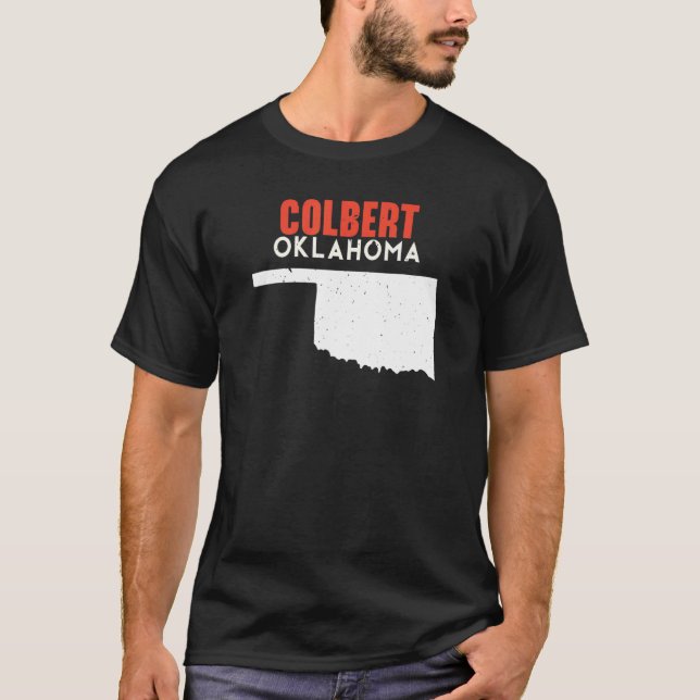 Colbert USA State America Travel Oklahoman T-Shirt (Front)