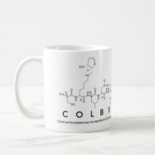 Colby peptide name mug
