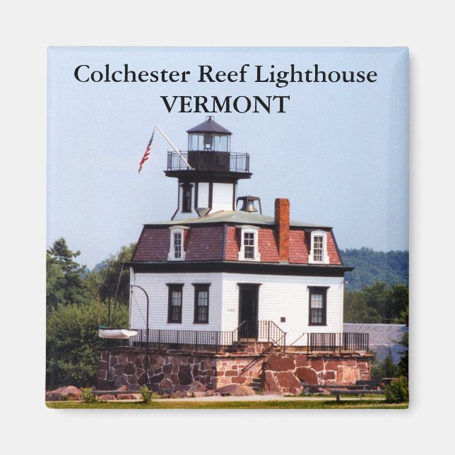 Colchester Reef Lighthouse, Vermont Magnet (Front)