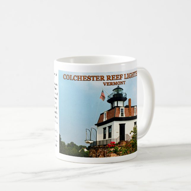 Colchester Reef Lighthouse, Vermont Mug (Front Right)