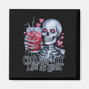 Cold And Icy Like My Heart Anti Valentine Funny Sk Magnet