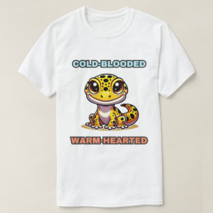 Cold-Blooded Warm-Hearted Funny Leopard Gecko T-Shirt