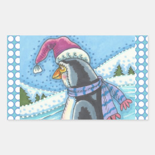 COLD BOTTOM WARM HEART, PENGUIN CHRISTMAS STICKERS