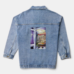 Cold Brew in a Hot Deli Denim Jacket