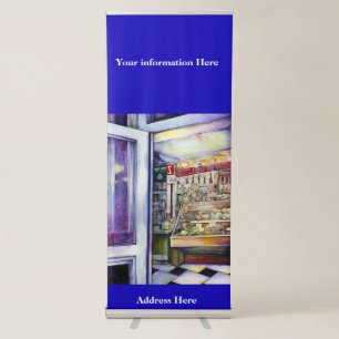 Cold Brew in a Hot Deli Retractable Banner