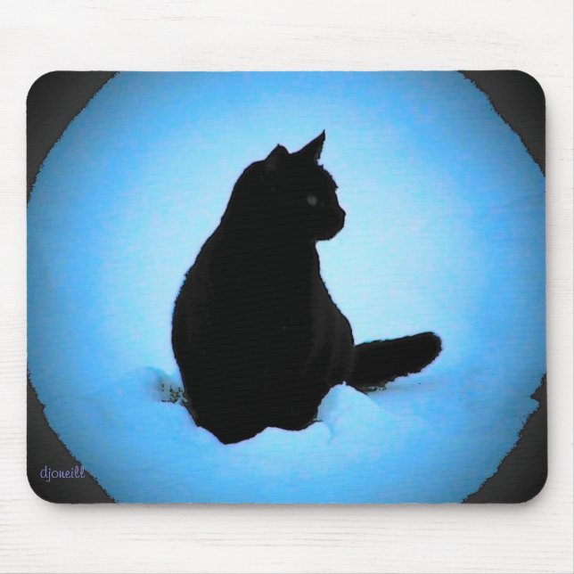 Cold Cat by djoneill Mouse Mat (Front)