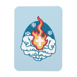 Cold Change, Faith's Fire - Motivational Christian Magnet