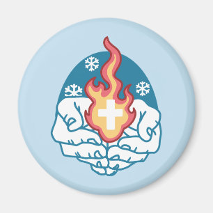 Cold Change, Faith's Fire - Motivational Christian Magnet