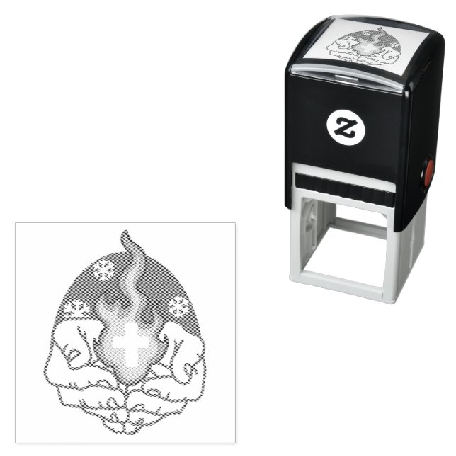 Cold Change, Faith's Fire - Motivational Christian Self-inking Stamp (In Situ)
