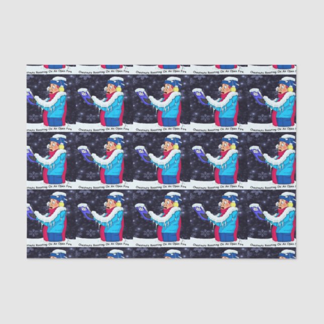 Cold Christmas Caroler 10lb Tissue Paper (Front)