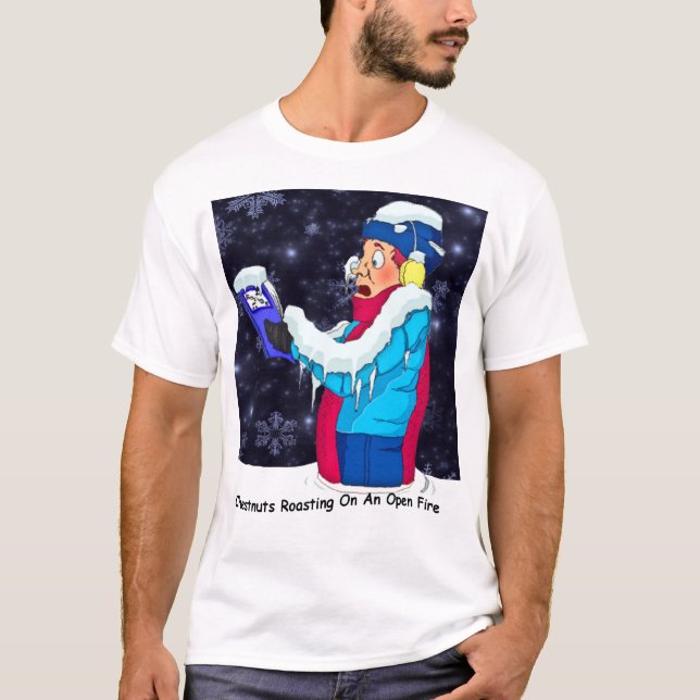 Cold Christmas Caroler T-Shirt (Front)