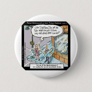 Cold Clean Hands W/Guns Funny Gifts & Tees 6 Cm Round Badge