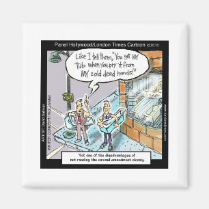 Cold Clean Hands W/Guns Funny Gifts & Tees Magnet