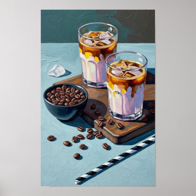 Cold Coffee Break Wall Art (Front)