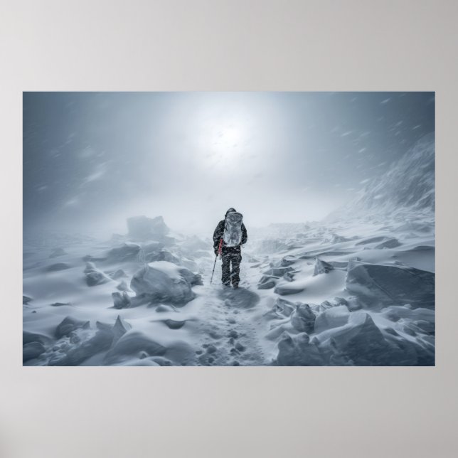 Cold Extreme Challenge Outdoors Adventure Explore  Poster (Front)
