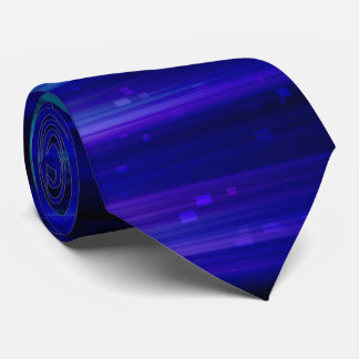 Cold Fire - Blue Teal Purple Streaks Pattern Tie