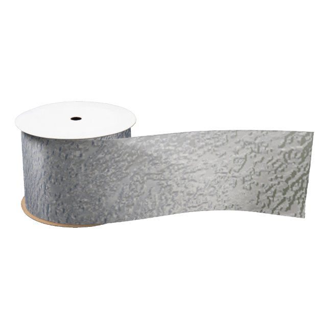 Cold Frosted Grey Ribbon Satin Ribbon (Spool)