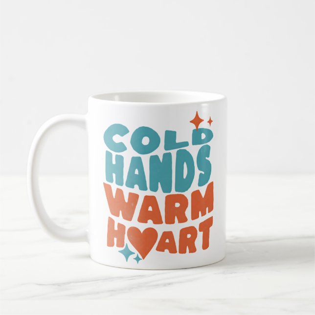 Cold Hands Warm Heart - Massage therapy / Nursing Coffee Mug (Left)