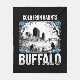 Cold Iron Haunts–Buffalo New York Haunted Factory Fleece Blanket
