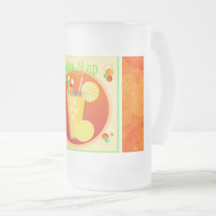 Cold Juice Beverage Orange Frosted Mug
