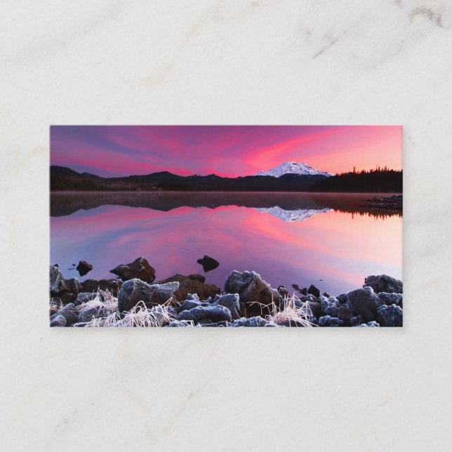 Cold Lake Sunset Business Card (Front)