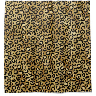 Cold leopard pattern Shower Curtain