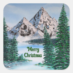Cold Mountain Square Sticker