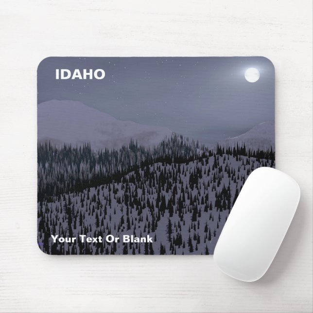 Cold Night In Idaho Mouse Mat (With Mouse)