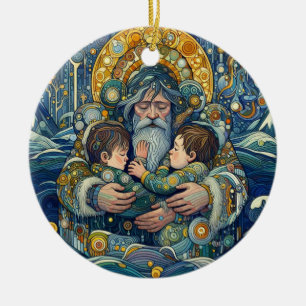"Cold Night, Strong Arms" Ceramic Tree Decoration