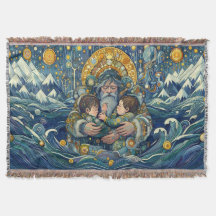 "Cold Night, Strong Arms" Throw Blanket