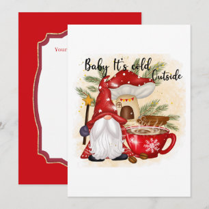 cold outside gnome Holiday add sentiment
