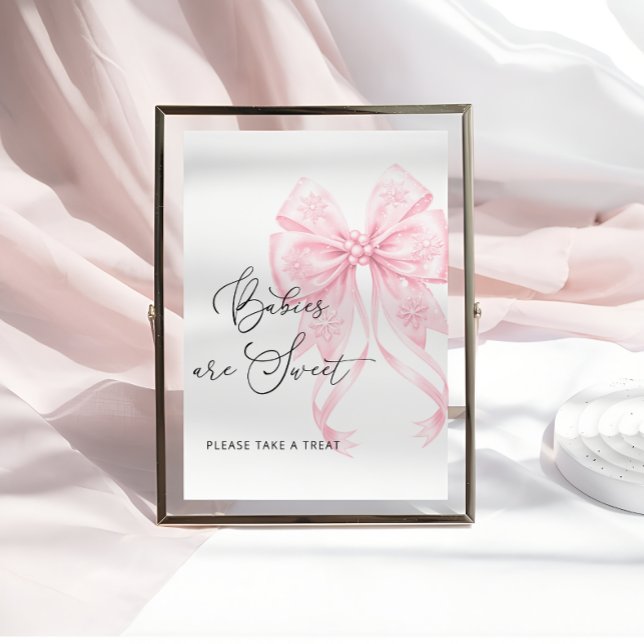 Cold Outside Pink Ribbon Babies are Sweet Poster (Creator Uploaded)