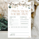 Cold Outside Polar Bear Predictions for Baby Card<br><div class="desc">Cold Outside Polar Bear Predictions for Baby Card. Matching items available.</div>