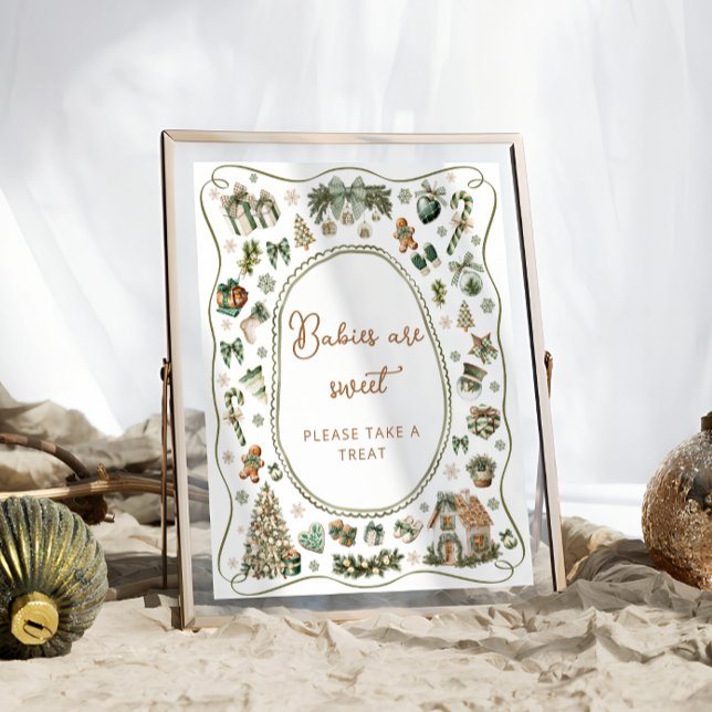 Cold Outside Winter Babies are Sweet Take a Treat Poster (Creator Uploaded)