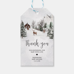 Cold Outside Winter Wonderland Favour Tags
