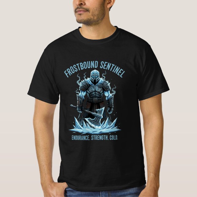 Cold Plunge Apparel Frostbound Sentinel T-Shirt (Front)