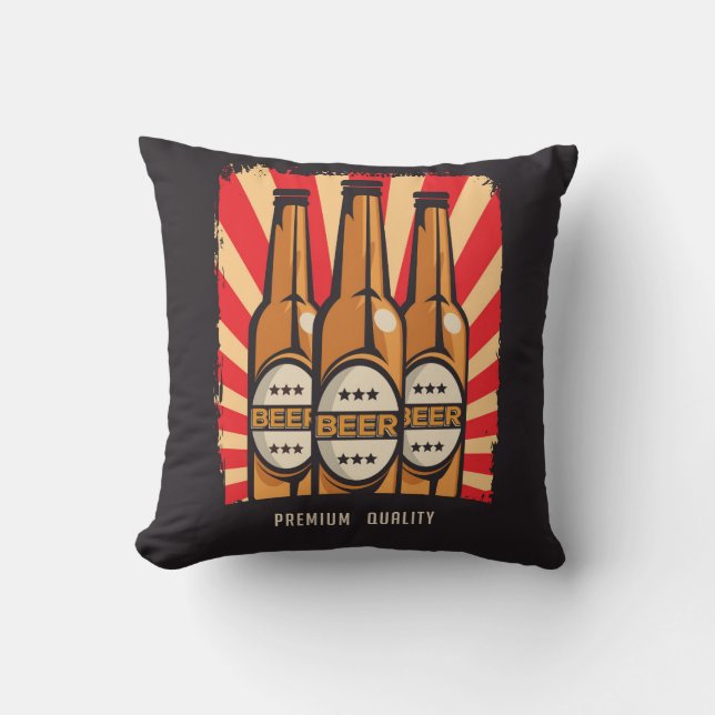Cold Premium Bottle Beer   Cushion (Front)