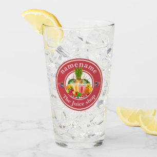 Cold Pressed Juice Smoothies fruit  shop logo name Glass