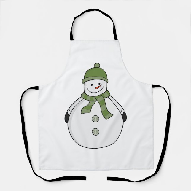 Cold snowman  apron (Front)